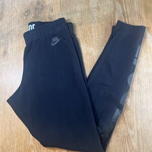 Nike Womens Black‎ Size Medium Just Do It leggings 826575-010 Adult Cotton
